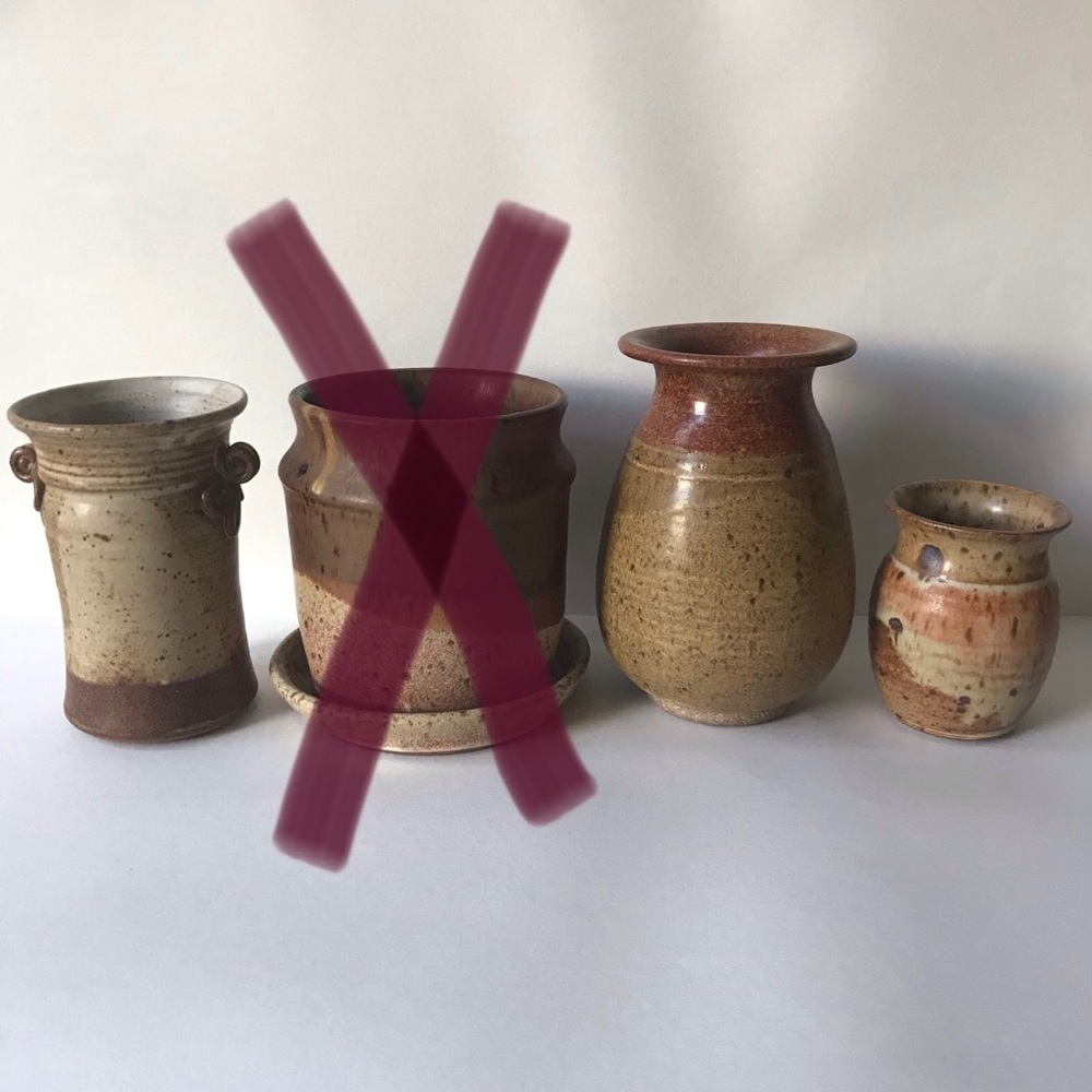 Vintage Boho Mid-Century Studio Pottery Stoneware